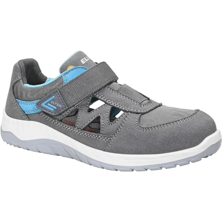 Elten MADDIE Grey Easy, Sicherheitssandale S1P mit Stahlkappe, rutschfester Sohle, Klettverschluss, Gr. 36 – Bild 1