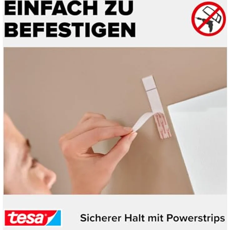 tesa Insect Stop COMFORT Fliegengitter für Dachfenster - Insektenschutz für Fenster - Fliegen Netz selbstklebend ohne Bohren - weiß (leichter sichtschutz), 120 cm x 140 cm – Bild 4