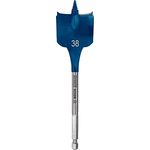 Bosch Accessories 2608900329, Holz-Fräsbohrer 38 mm, Gesamtlänge 152 mm, Sechskantschaft, schnell und effizient