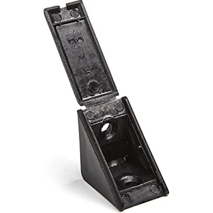 100 Stück Korpusverbinder Eckverbinder Schrankverbinder Möbelverbinder Winkel für Möbel 27 x 27 x 20 mm Farbe: Schwarz