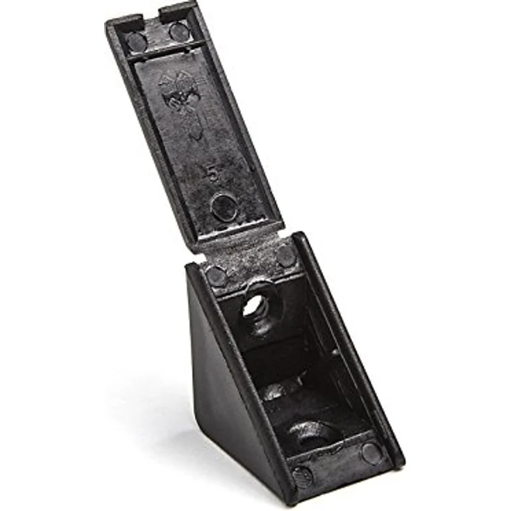 100 Stück Korpusverbinder Eckverbinder Schrankverbinder Möbelverbinder Winkel für Möbel 27 x 27 x 20 mm Farbe: Schwarz – Bild 1