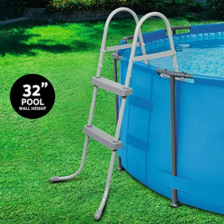 Bestway Poolleiter Gartenpool-Einstieg Schwimmbecken Sicherheitsleiter Treppe – Bild 3
