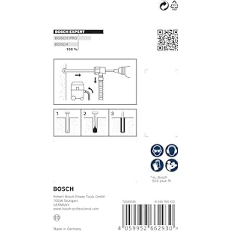 Bosch EXPERT SDS Clean plus-8X Hammerbohrer-Set (Ø 10,0 mm) für Installationen, Professional Zubehör Bohrhammer – Bild 4