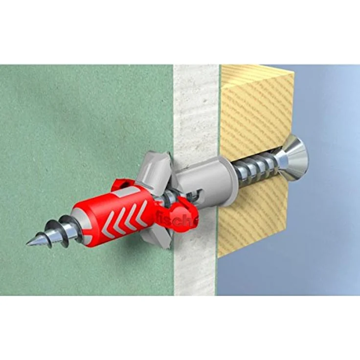 Fischer Duopower Universaldübel 2 K, Ø 6 x L 30 mm, 28 Stk., Nylon, für alle Baustoffe geeignet – Bild 6