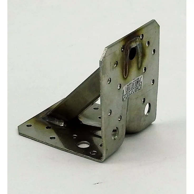dynamic24 Edelstahl Bauwinkel, 105x105x90mm, verstärkt 3mm, Schwerlast mit 4 Bohrungen