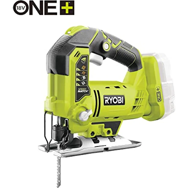 RYOBI - Kombination, 4 Werkzeuge, 18 V, ONE+: Bohrschrauber + Stichsäge + Kreissäge + LED-Lampe – Tragetasche mit 2 Akkus 5 und 2 Ah und 1 Schnellladegerät – RCK184A-252S – Bild 4
