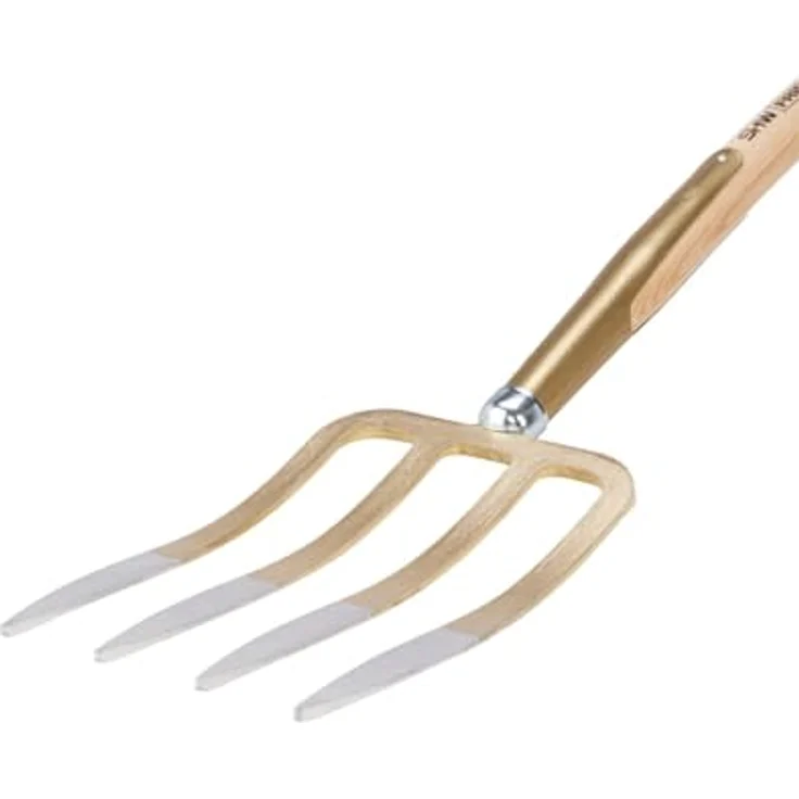 SHW 54370 Spatengabel, 4 Lanzenzinken aus geschmiedetem Stahl, Eschenstiel mit T-Griff, Stiellänge 85 cm, Made in Germany – Bild 5