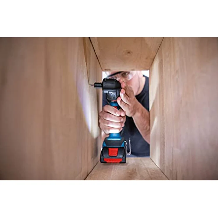 Bosch Professional 18V System Akku-Schrauber GSR 18V-90 FC (FlexiClick, hartes Drehmoment von 64 Nm, bürstenloser Motor, 2 Gänge, inkl. 1x GFA 18-M, 1x GFA 18-E, 1x GFA 18-W, in L-BOXX) – Bild 5
