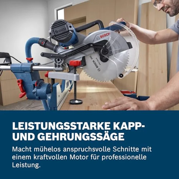 Bosch Professional GCM 340-305 D, kabelgebundene Kapp- und Gehrungssäge mit integriertem LED-Licht, kraftvollem Motor und umfangreichem Zubehör – Bild 3