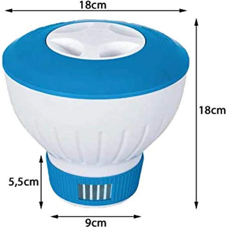 Polygroup Chlor Dosierschwimmer, Swimming Pool Schwimmer für Tabletten, Durchmesser 18 cm – Bild 4