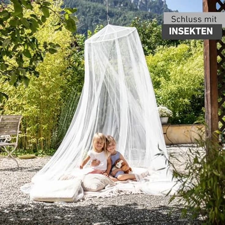 Windhager Moskitonetz 2,5 x 12,5 m weiß, UV-stabilisiert und waschbar bis 30° – Bild 2