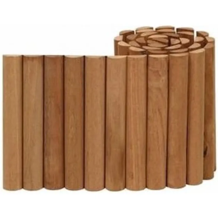 Rasenkante aus Bangkirai Hartholz 180 x 30 cm Rollboarder Beetumrandung