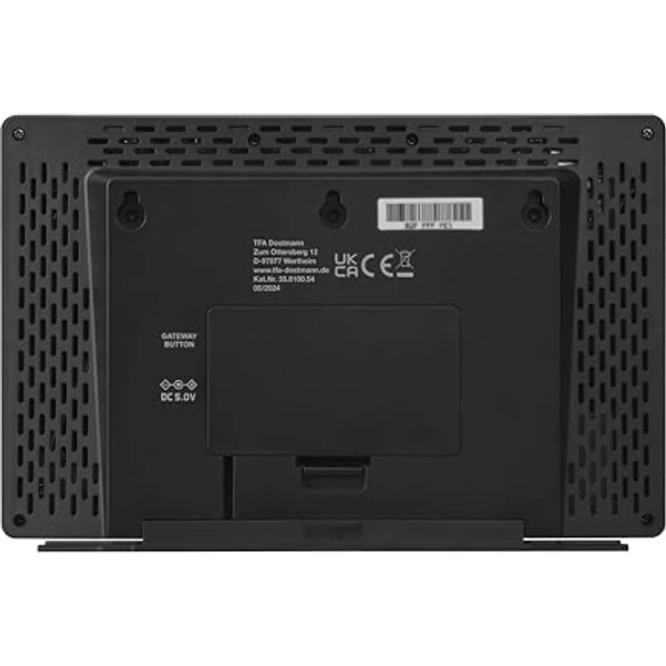 TFA TFAme 35.8100.54 Wetterstation, WLAN mit Gateway-Funktion, Silber, lokale Wetterprognose, beleuchtetes Display, Warnfunktion – Bild 4