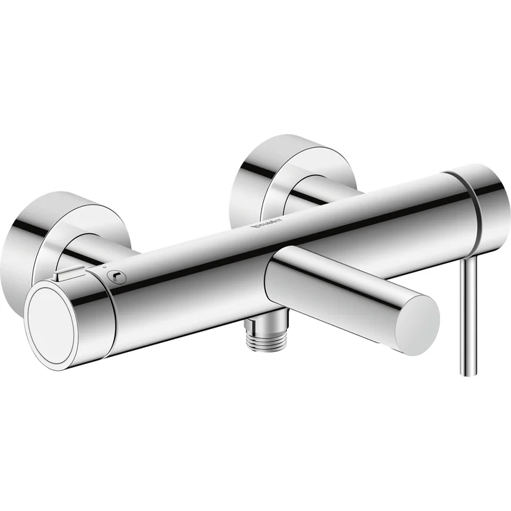 Duravit Circle, Einhebel-Wannenmischer, Aufputz, Ausladung 185 mm, Chrom, mit AirPlus Technologie für reduzierten Wasserverbrauch – Bild 1