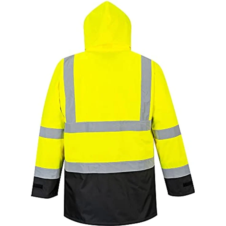 Portwest S 768 – 5EN1 Jacke Exekutive Hohe Sichtbarkeit, XL, YeBk Arbeitsjacke mit Fleece-gefütterter Innenjacke und abnehmbarem Fleece-Ärmel – Bild 2