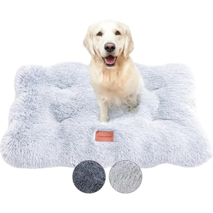 Wahre Tierliebe Premium Hundekissen Fluffy - Weiche Schlafstätte für deinen Vierbeiner - Leicht zu reinigen - Perfekt für Zuhause und unterwegs, hundebett, hundematte, hundebett waschbar