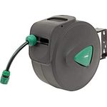 STIER Garten Schlauchtrommel SGS-200 20+2 m mit Sprühpistole automatisch schwenkbar Gartenschlauch