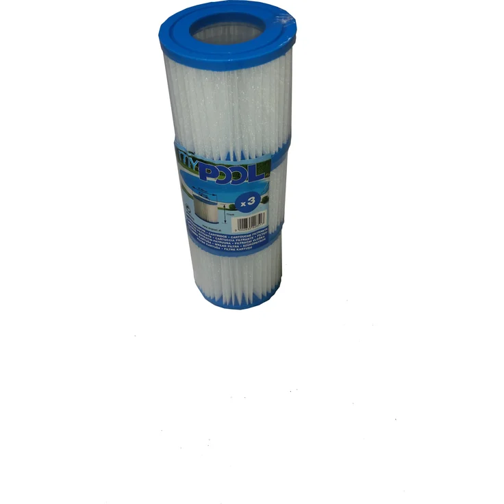 BWT myPOOL Filterkartusche Simple, 3er Pack mit Zellulose Filterkern, 80x80x45 mm