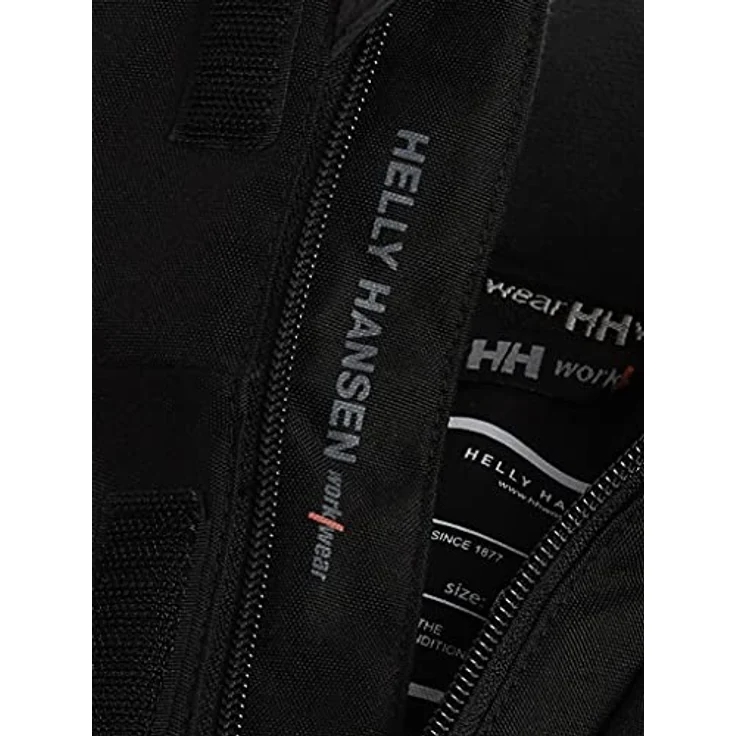 Helly Hansen UTBC518 P, Arbeitsjacke mit YKK® Reißverschluss, abnehmbarer Kapuze und reflektierenden Designdetails, schwarz – Bild 4