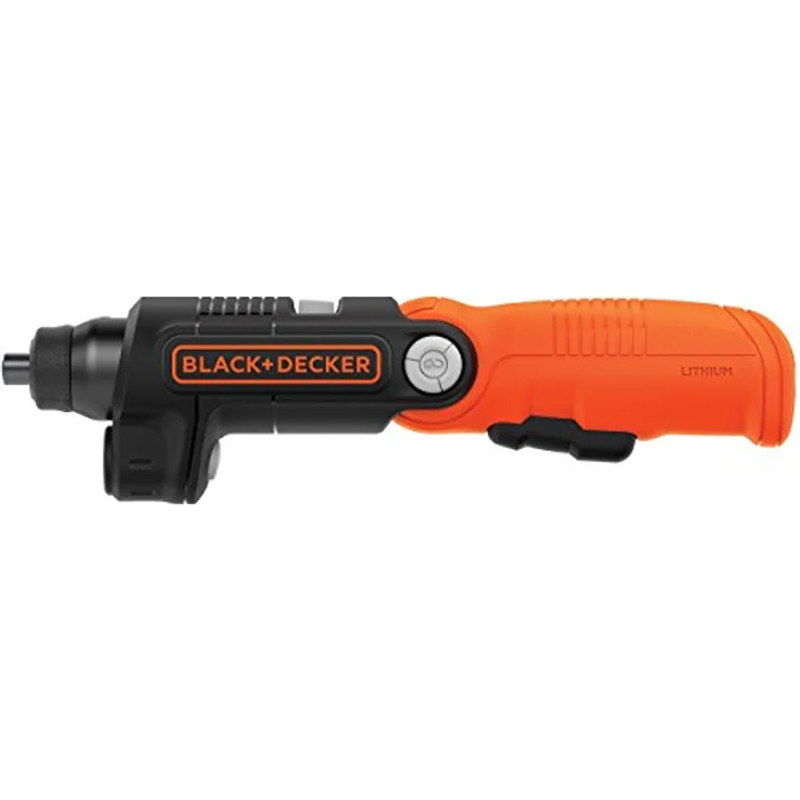 Black+Decker BDCSFL20C-QW Pivot Akku-Schrauber (3,6 V, 1,5 Ah Li-Ion, 3-Positionen-Handgriff, für eingeschränkte Platzverhältnisse, integrierte Taschenlampe, inkl. 2 Schrauberklingen) – Bild 4