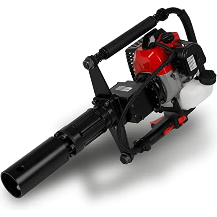EBERTH GB1-RAM32, Benzin Pfahlramme mit 1,2 PS, 2-Takt Motor, max. Pfahldurchmesser 70mm, inkl. 2x Rammloch Adapter – Bild 2