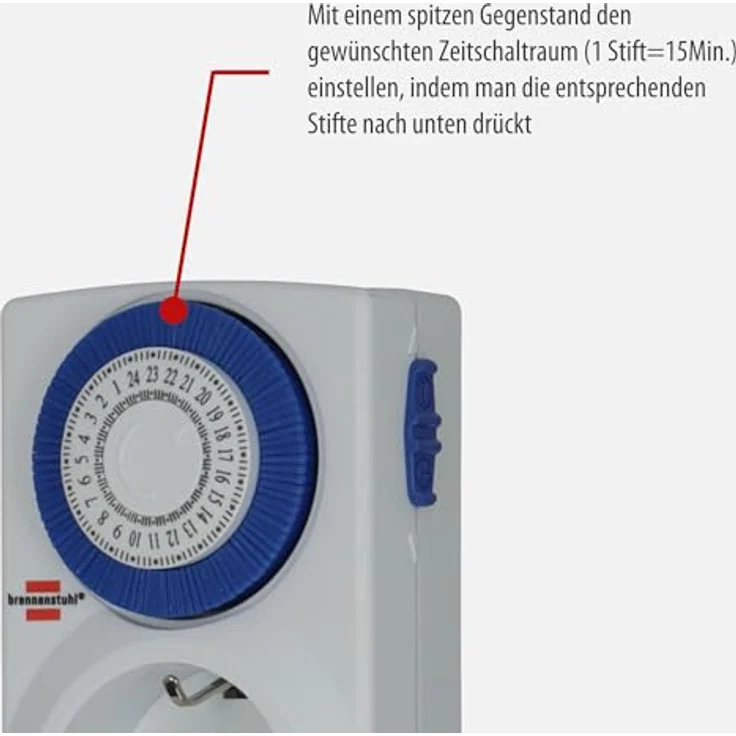 brennenstuhl Tages-Zeitschaltuhr MMZ 20 weiss IP 20 – Bild 3