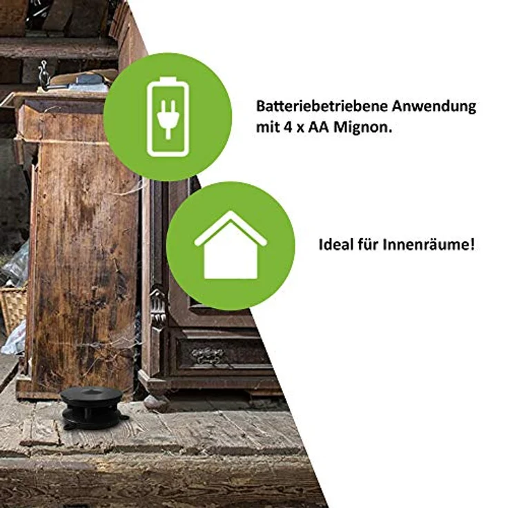ISOTRONIC Mäuseschreck/Marderabwehr Mobil 360°mit Ultraschall für Haus, Garage, Dachboden - vertreibt Marder, Mäuse, Ratten, Siebenschläfer (1) (1) – Bild 4