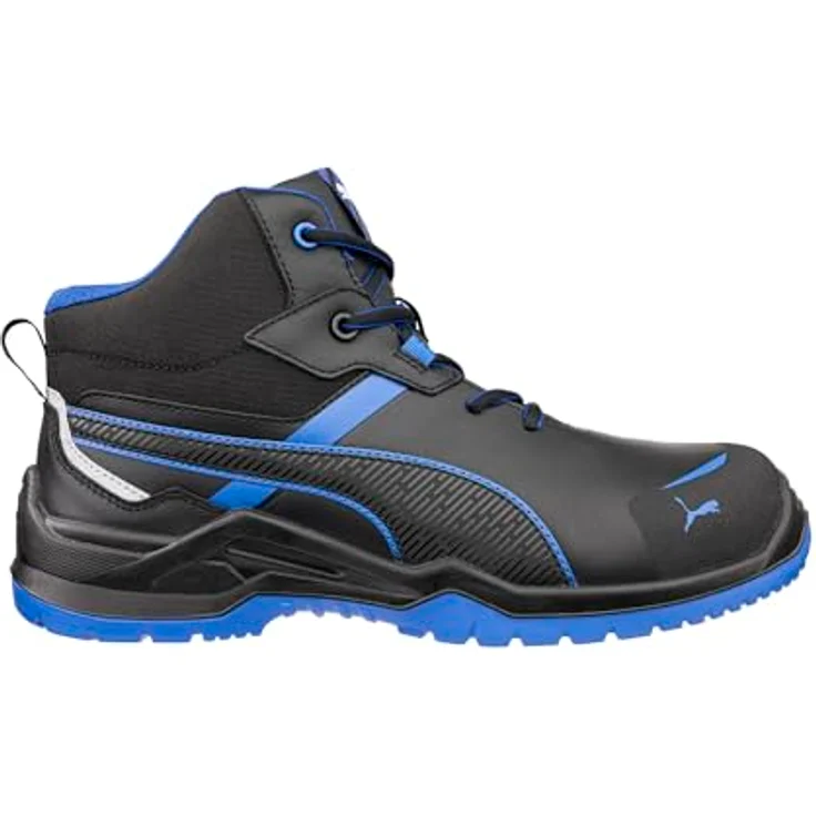 ISM KRYPTON BLUE MID Sicherheitsstiefel, EN ISO 20345:2022 S3, schwarz/blau, Gr. 46, Fiberglaskappe, rutschfeste MAX DUO-PU-Sohle – Bild 3