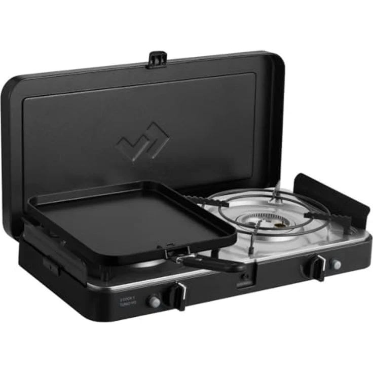 Cadac 2-Cook Turbo FFD Deluxe 30mbar BBQ Gasgrill Tischgrill Campinggrill 203F2C-20-EU, Leichtgewichtiges Tischmodell mit Turbo-Brennern, blau – Bild 7