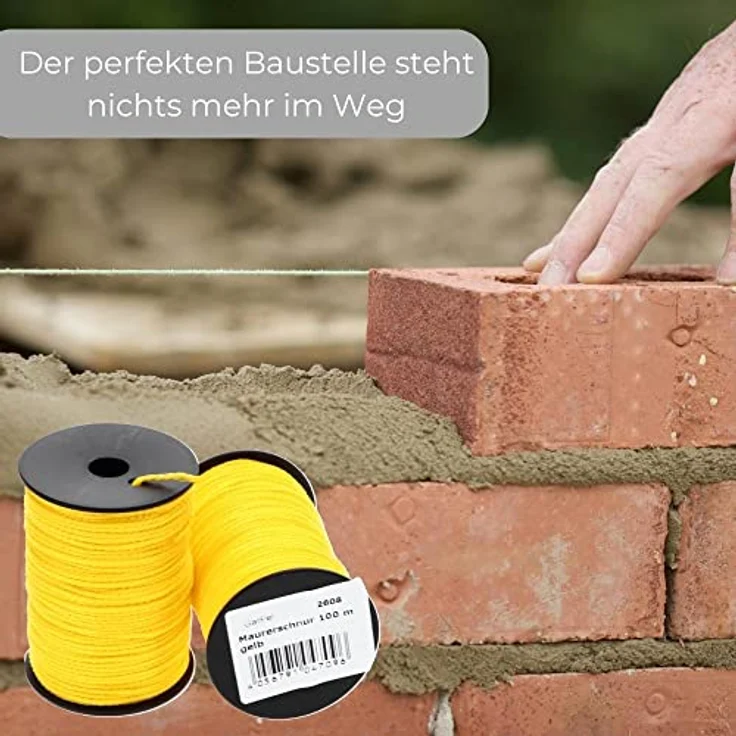 Maurerschnur Richtschnur Pflasterschnur Verlegeschnur Lot Bau Schnur 100m 2mm – Bild 5
