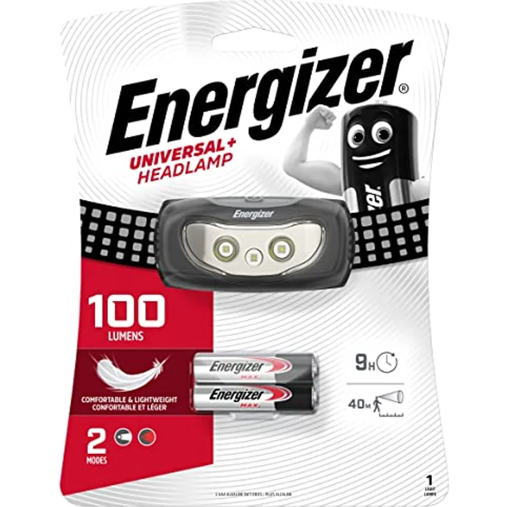 Energizer Stirnlampe LED, Universal Plus Nachtsicht Kopflampe für Camping, Outdoor, Angeln und Wandern, 1 Stück – Bild 1