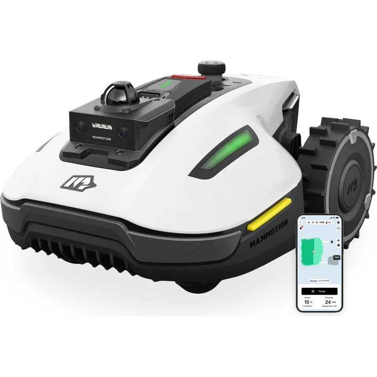 Mammotion YUKA Mini 2 1000, Mähroboter ohne Begrenzungskabel, 360° LiDAR, KI-Vision, DropMow, Auto-Kartierung, 4G-Modul, für Rasenflächen bis 1000 m²