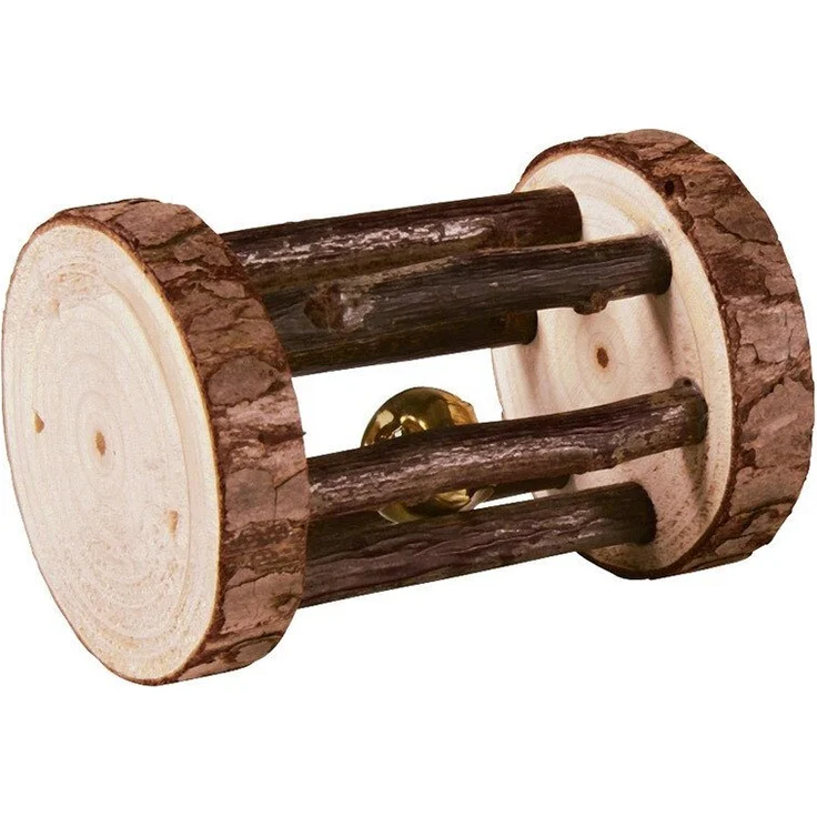 TRIXIE Natural Living Spielrolle mit Schelle, Tier-Beschäftigungsspielzeug – Bild 1