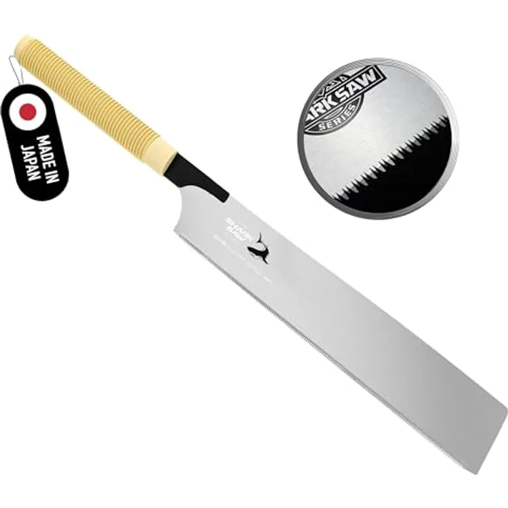 FAMEX Japansäge 5537, 225mm Handsäge mit 22 TPI, extrem fein und flexibel, Made in Japan
