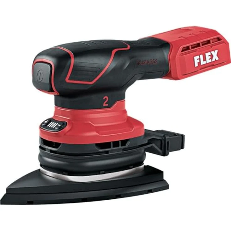 Flex Deltaschleifer ODE 2-100 18-EC, 18 V bürstenloser Motor, max. 10000 U/min, integrierte Absaugung, Klett-Schleifplatte mit 10-Lochsystem – Bild 1