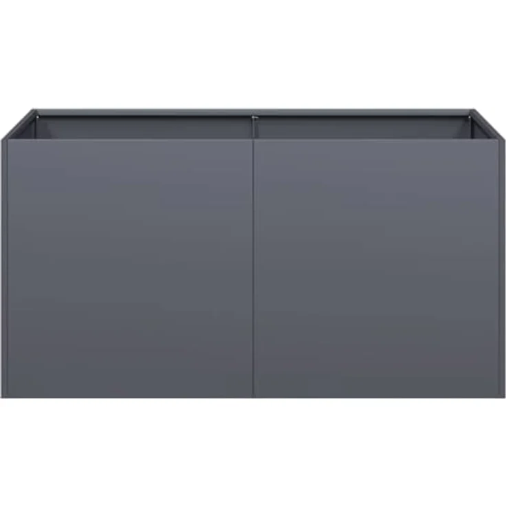 vidaXL Pflanzkübel Anthrazit 80x40x40 cm Kaltgewalzter Stahl, Garten Outdoor Hochbeet – Bild 4