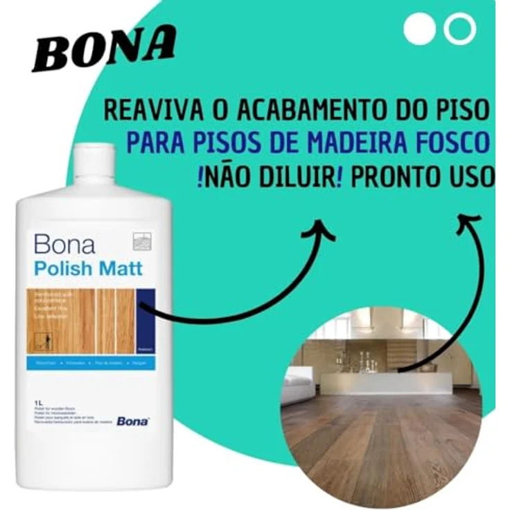 BONA Polish matt Parkettpflege 1 Liter - Bona – Bild 4