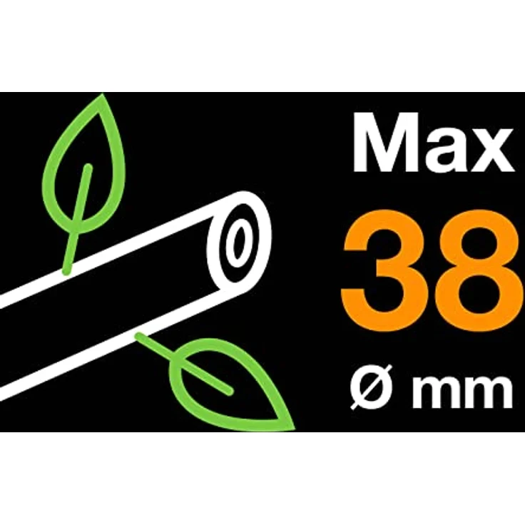 Fiskars PowerGear X Bypass-Getriebeastschere für frisches Holz, Antihaftbeschichtet, Gehärteter Präzisionsstahl, Länge 57 cm, Schwarz-Orange, LX92-S, 1020186 – Bild 12