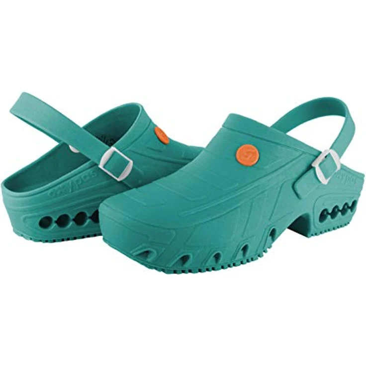 Safety Jogger OXYCLOG Clog, Sicherheitsschuhe mit SRA Rutschfestigkeit, antistatisch und autoklavierbar, blau, Größe 41 – Bild 7