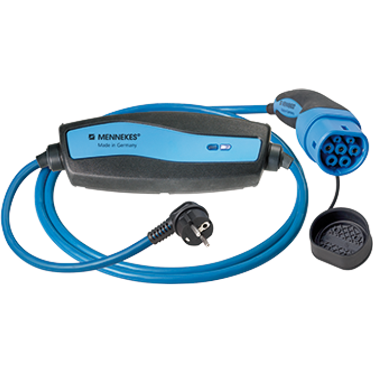MENNEKES Mobile Ladestation (bis 3,0 kW) Schuko - Typ 2 Stecker, Länge 8 m, 230 V