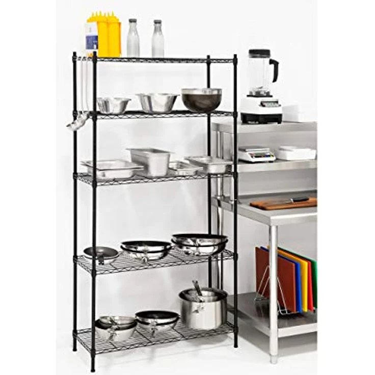 Metallregal Haushaltsregal Steckregal Büro Regal 35 X 90 X 180 150 Kg Weiß – Bild 7