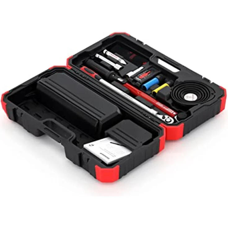 Gedore Red Werkzeugkoffer R68903011, 11-teiliges Rad-Montageset mit 2K-Teleskopknarre, Drehmomentschlüssel (40-200 Nm) und flexiblem Zubehör – Bild 4