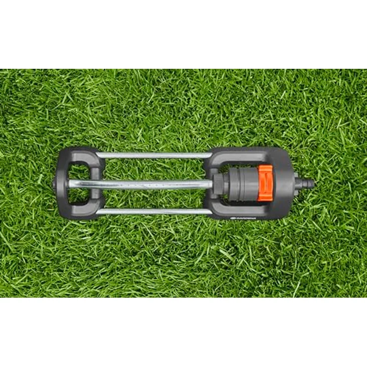 GARDENA Viereckregner Aqua S: Rasensprenger zur Bewässerung von Flächen von 90-220 m², Reichweite 7-17 m, Sprengweite ma. 13 m, integrierter Metallfilter (18700-20) – Bild 5