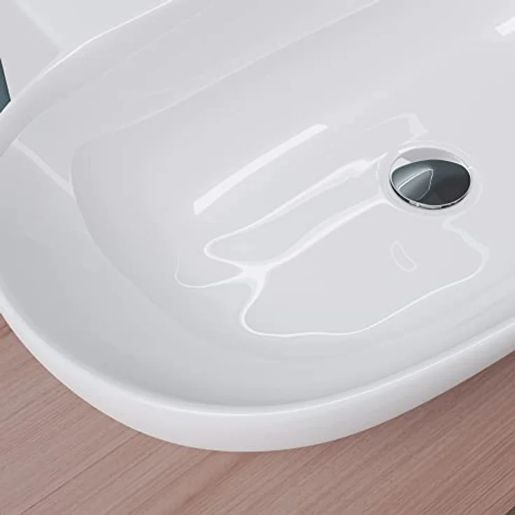 Mai & Mai Aufsatzwaschbecken Brüssel899 Keramik oval, Weiß inkl. Nano-Beschichtung – Bild 5