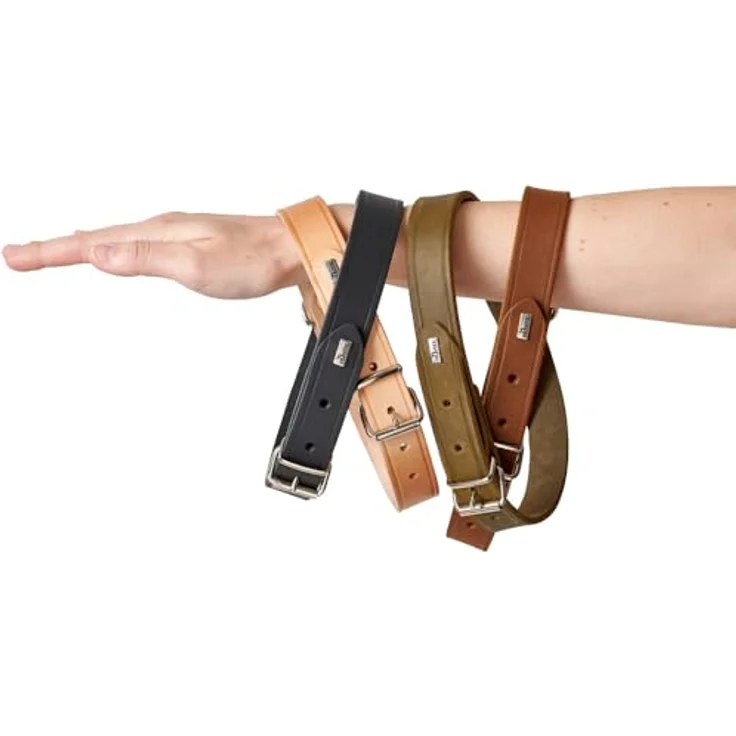 Hunter Tierbedarf Hunde-Halsband Aalborg orange, Robustes Rindsleder, ideal für Hundesport – Bild 4