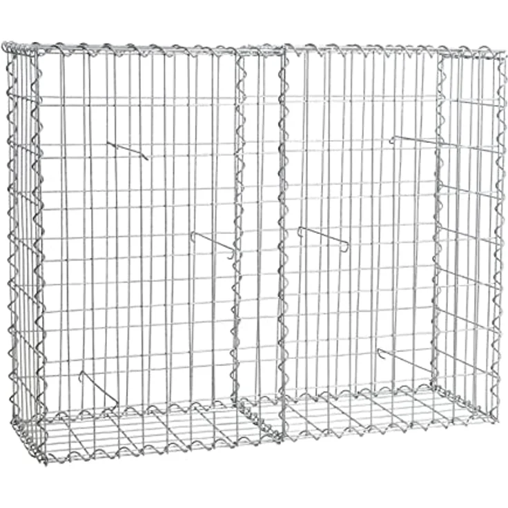 Gabione Steingabionen Steinkorb Gabionen Wand Drahtkorb 30 cm 100x80x30cm – Bild 2