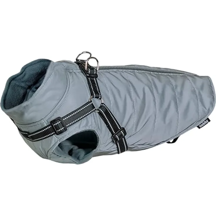 Nobby Hundemantel Full reflect 2 in 1 silber, reflektierend, wasser- und windabweisend, mit integriertem Geschirr