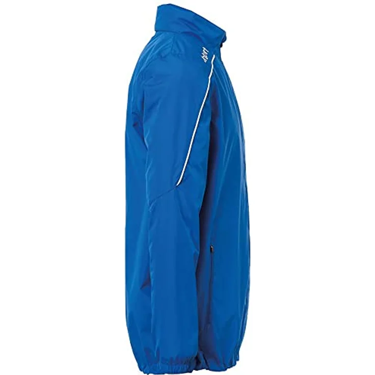 Uhlsport STREAM 23 ALL WEATHER JACKET XXL azurblau/weiß, Arbeitsjacke mit versteckter Kapuze und wasserabweisender Beschichtung – Bild 4