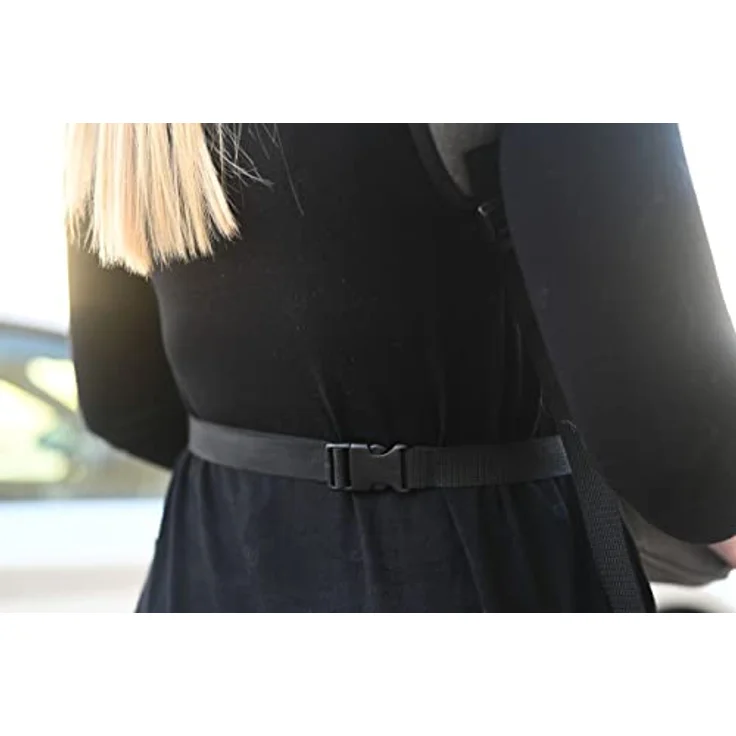 Fronttragetasche Vacation 31x24x38cm, grau/blau – Bild 5