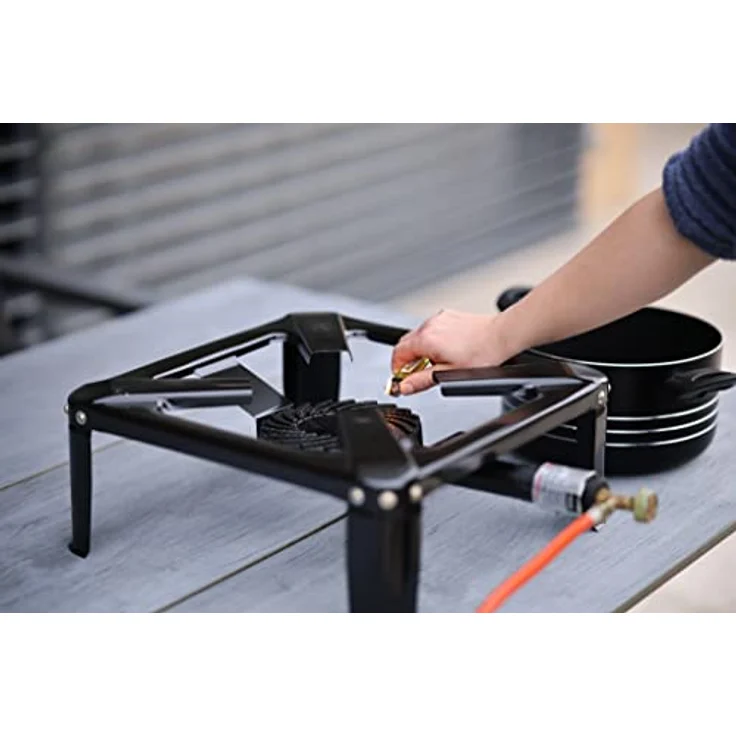 ROTHENBERGER Industrial Hockerkocher inkl. 1,5 m Propan-Gas-Schlauch & Propan-Konstantregler für Camping, Outdoor, 1500001392 – Bild 5